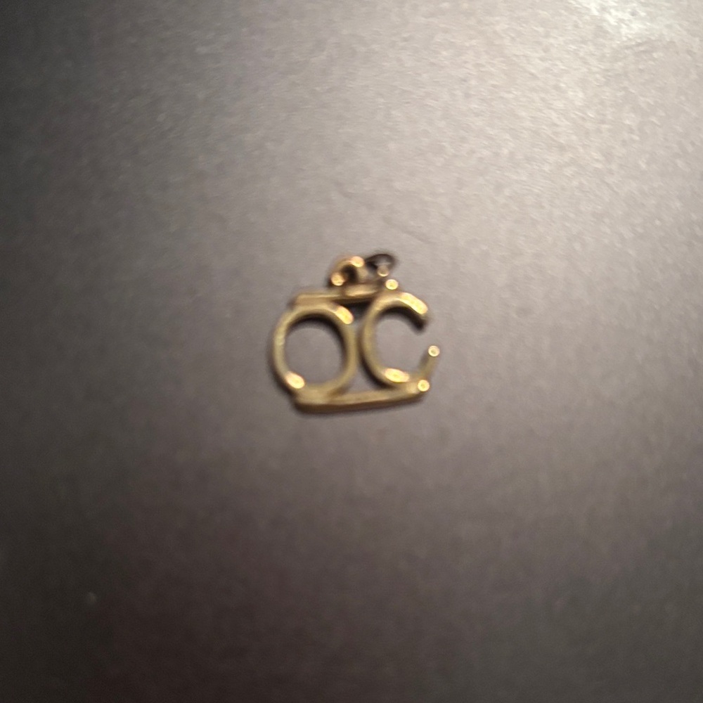 Gold O C OC Charm